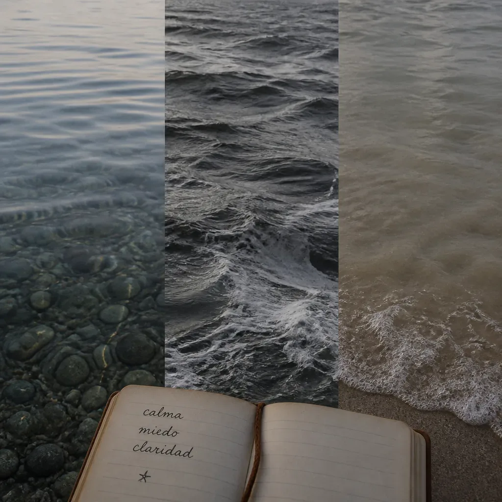 Tres estados del mar como emociones