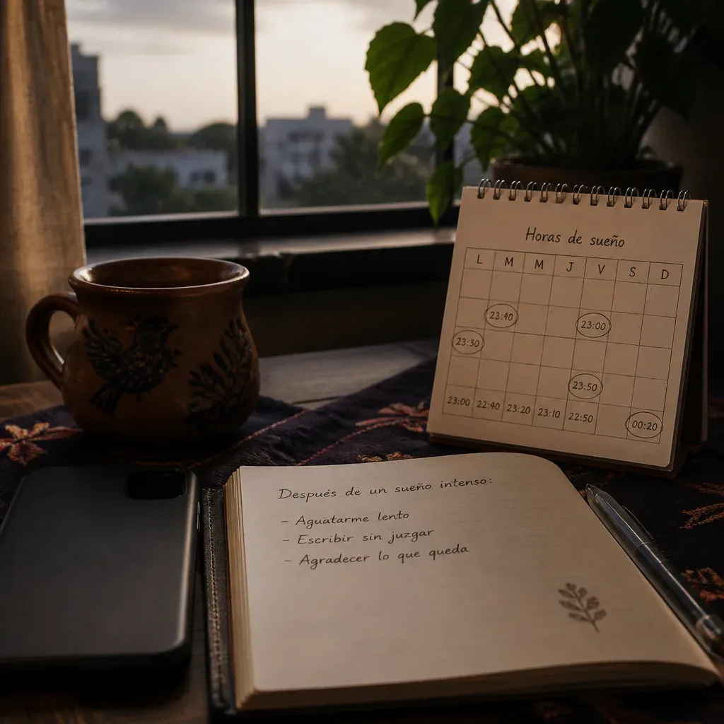 Cuaderno matutino para interpretar sueños intensos