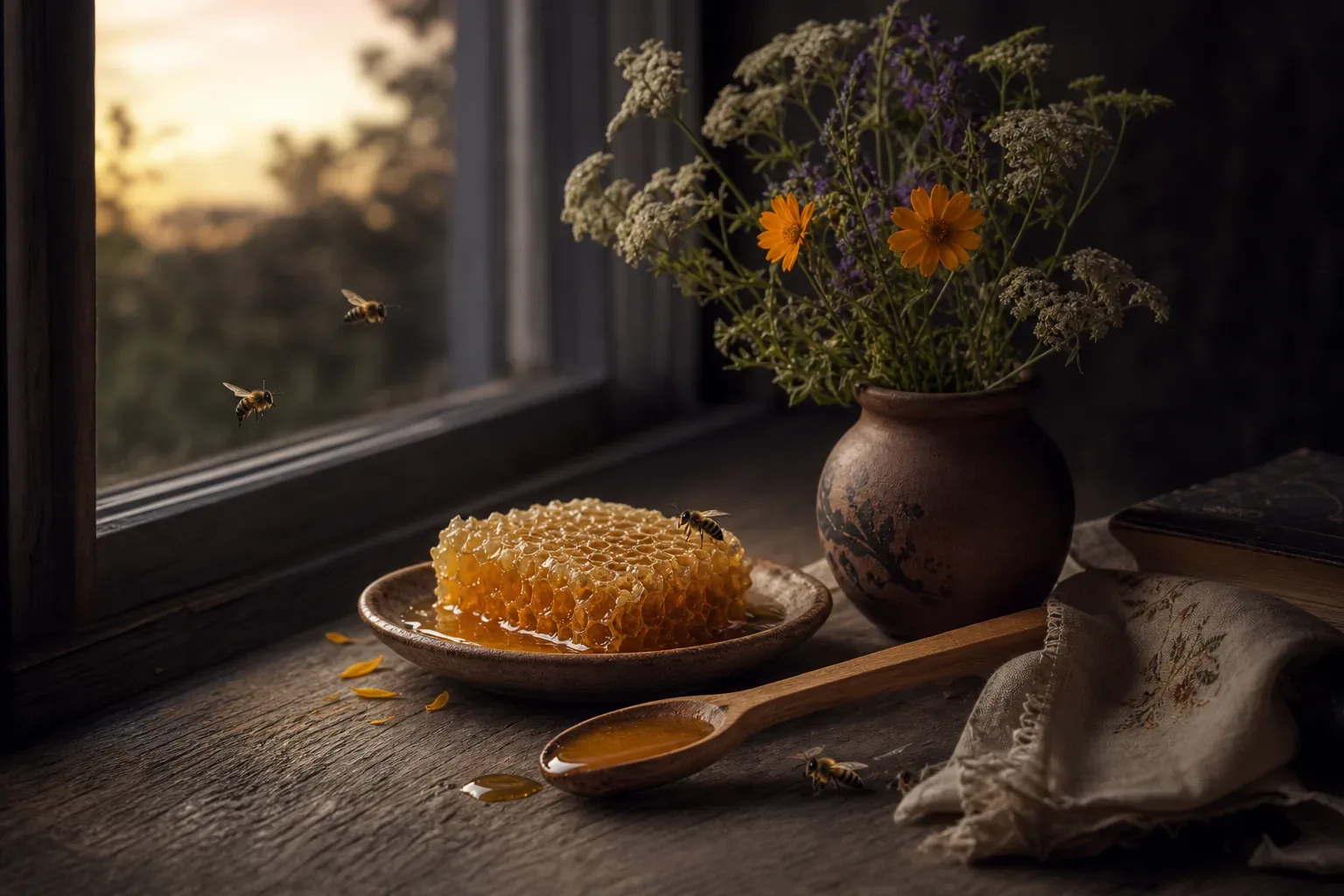 Symbolic still life: Soñar con abejas