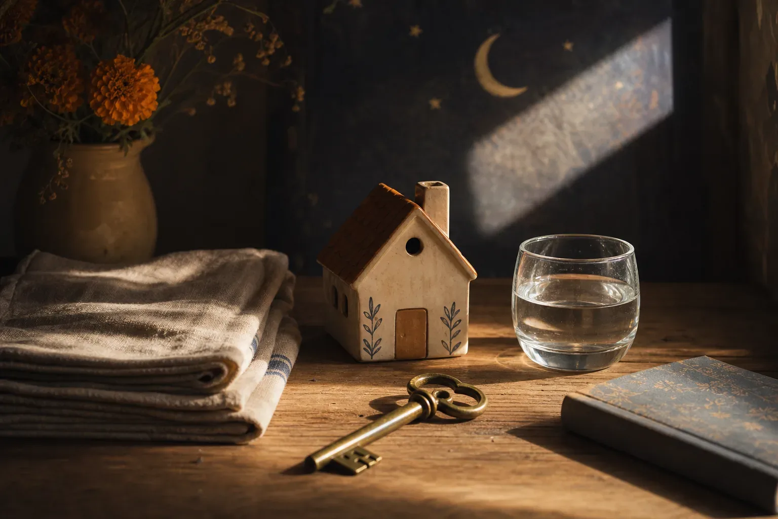 Symbolic still life: Soñar con casas