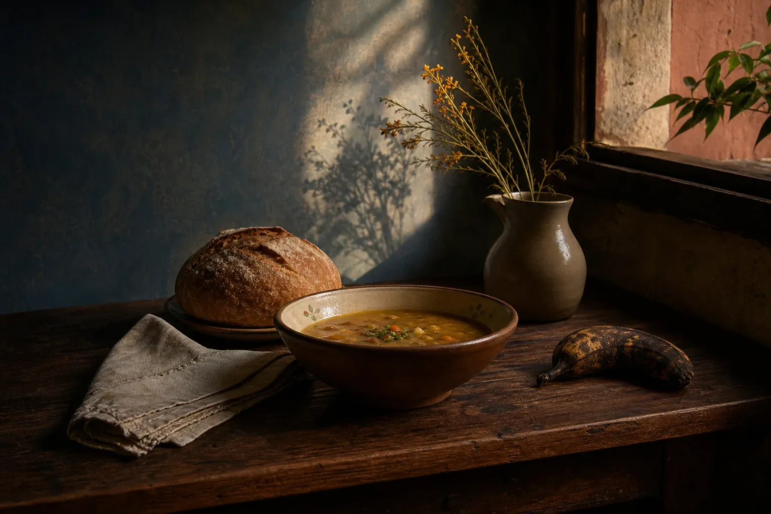 Symbolic still life: Soñar con comida