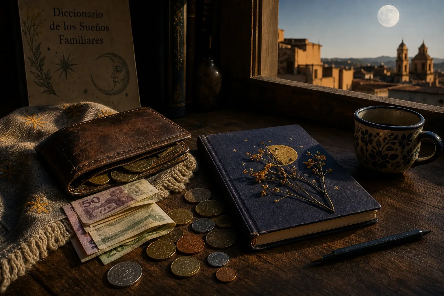 Symbolic still life: Soñar con dinero