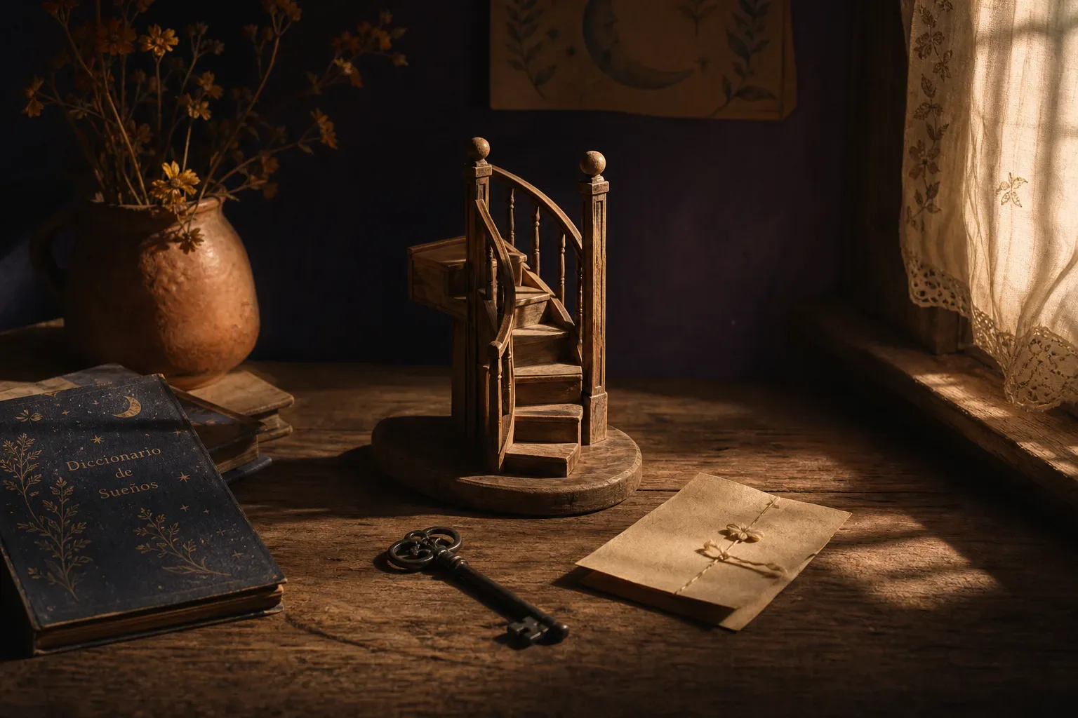 Symbolic still life: Soñar con escaleras