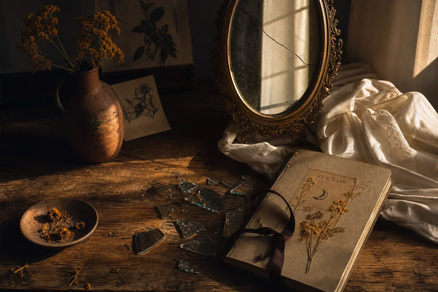 Symbolic still life: Soñar con espejos