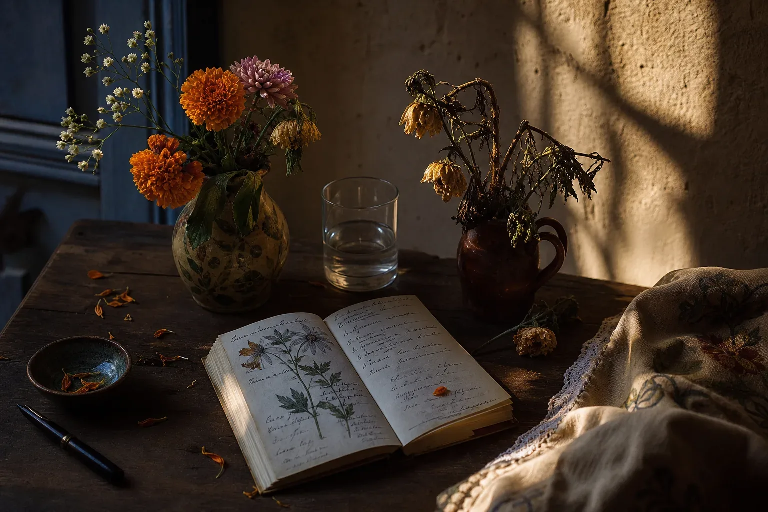 Symbolic still life: Soñar con flores