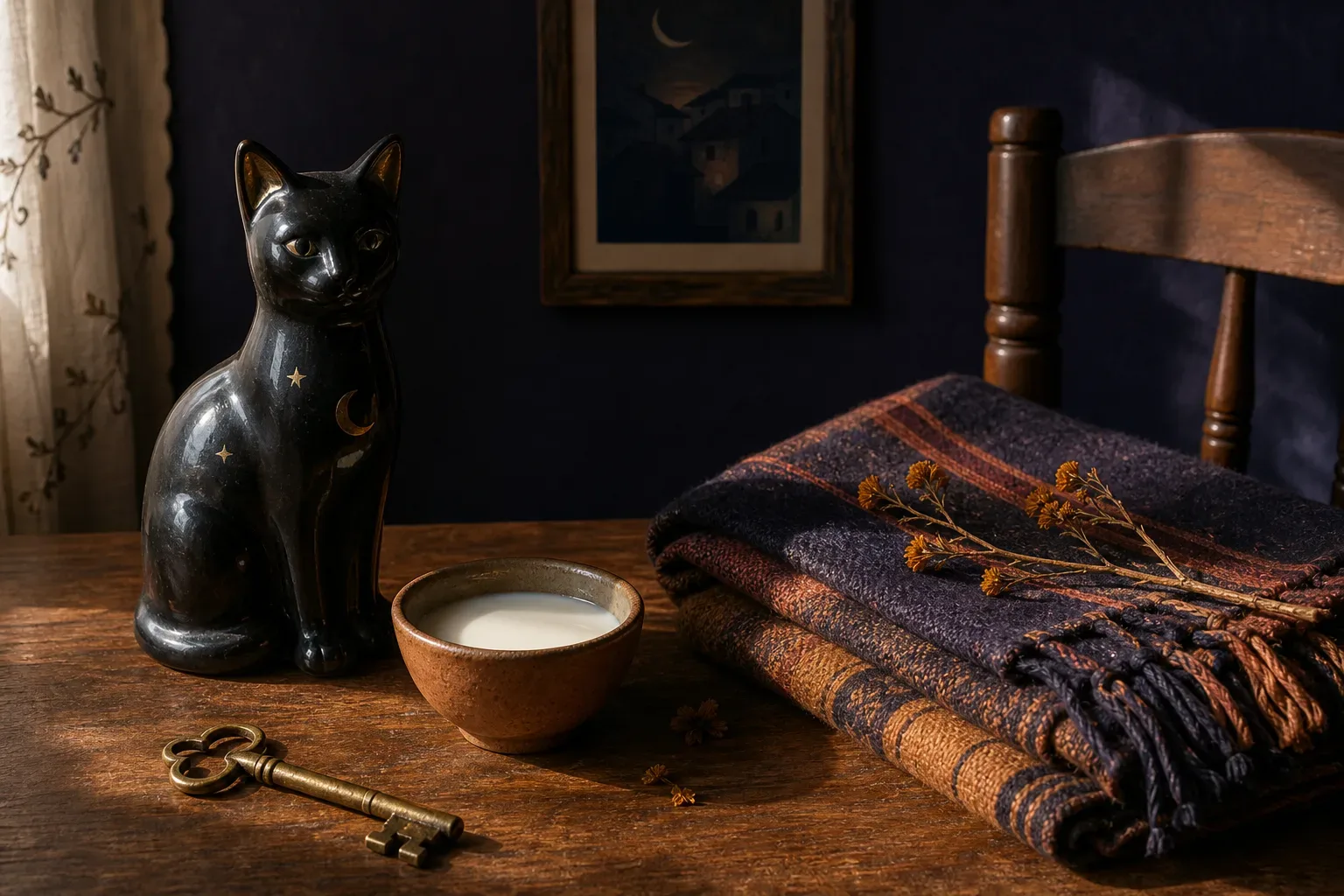 Symbolic still life: Soñar con gatos
