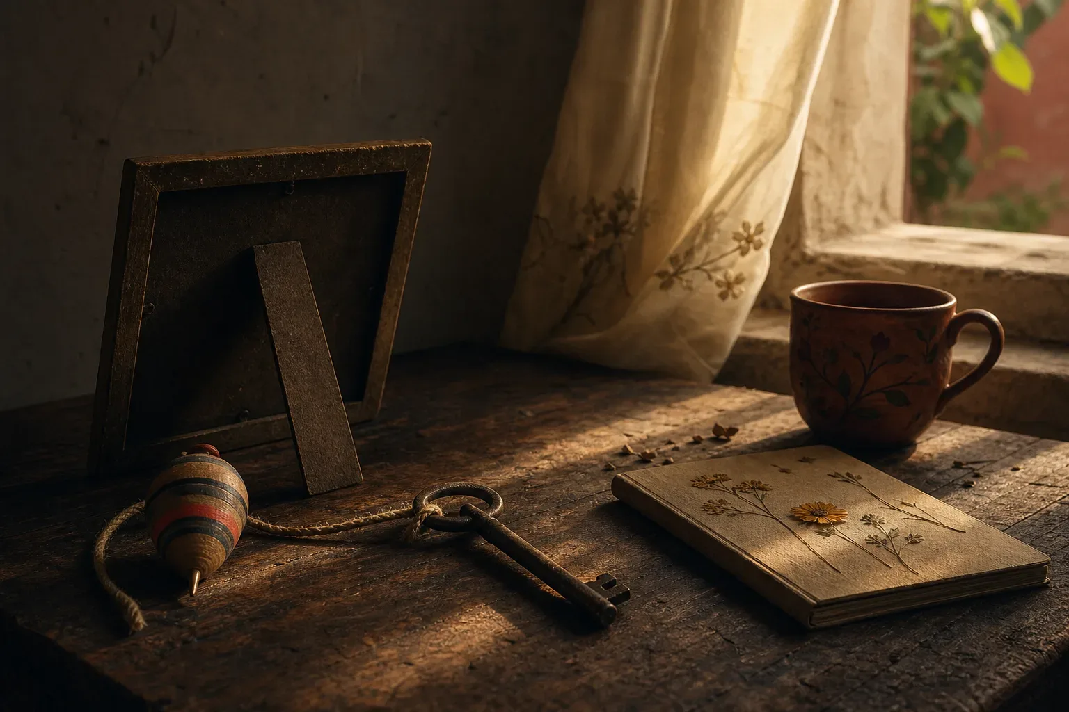 Symbolic still life: Soñar con la casa de tu infancia