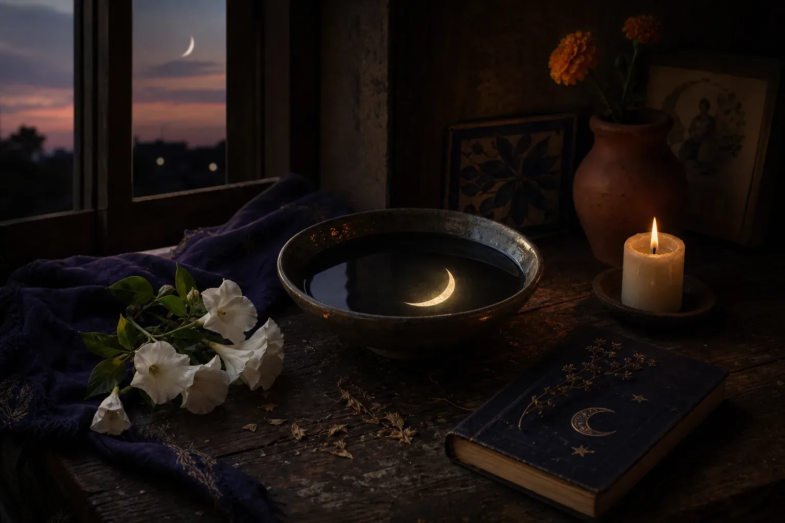 Symbolic still life: Soñar con la luna