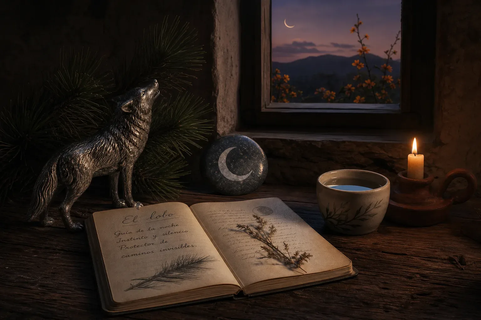 Symbolic still life: Soñar con lobos