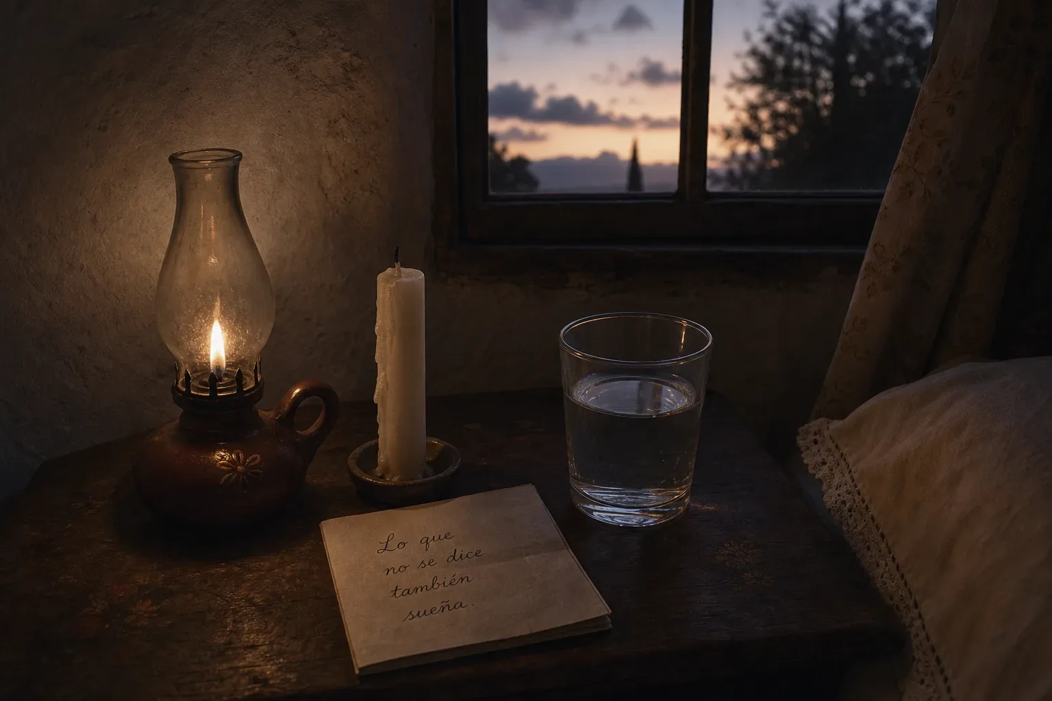 Symbolic still life: Soñar con luz