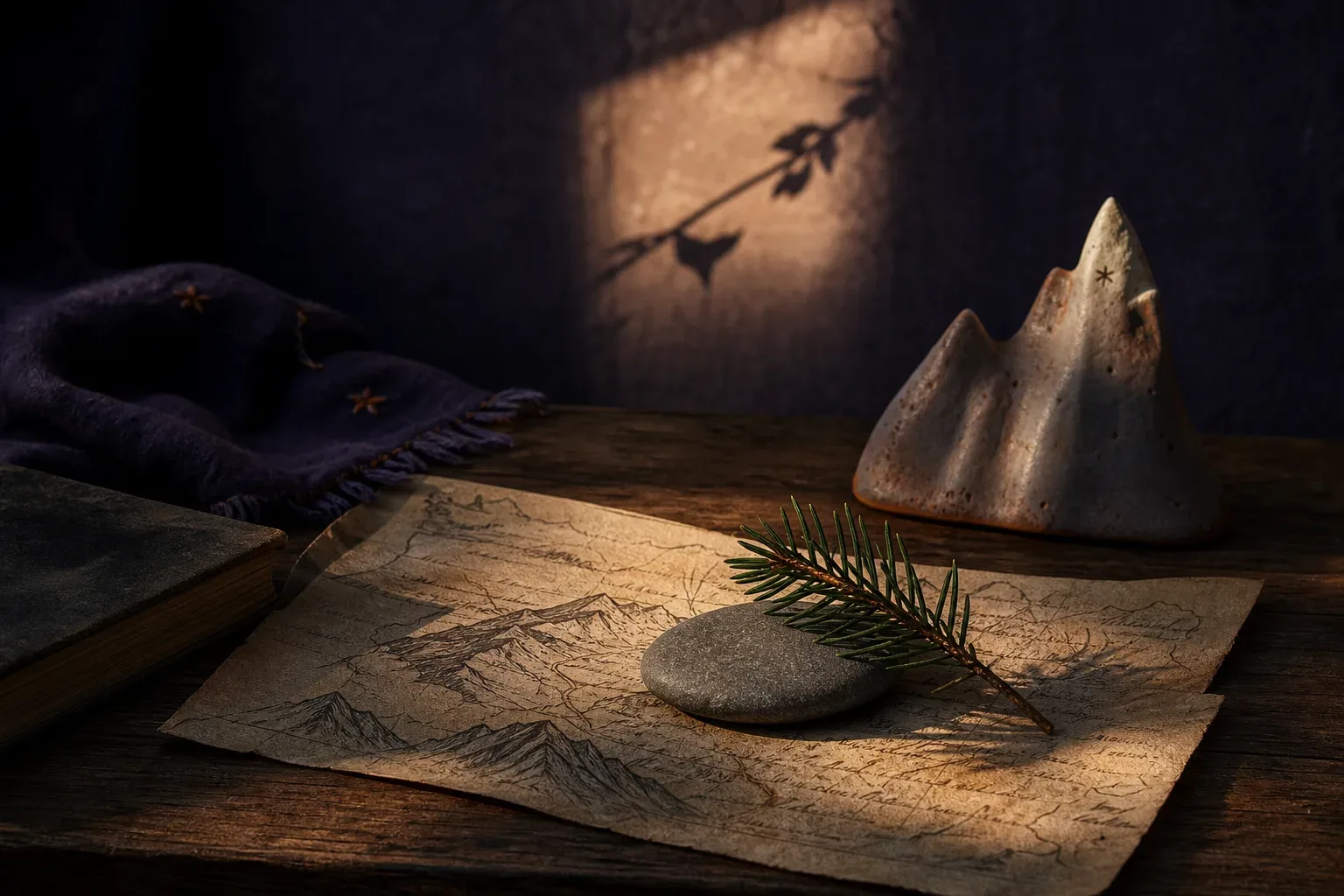 Symbolic still life: Soñar con montañas