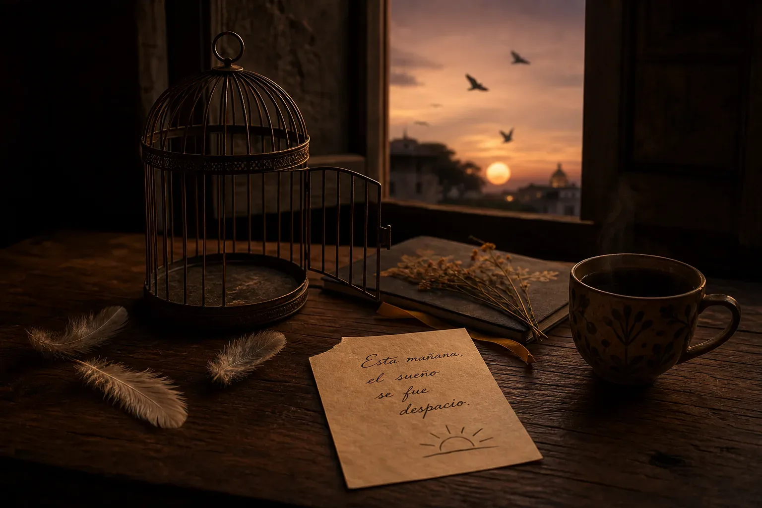 Symbolic still life: Soñar con pájaros