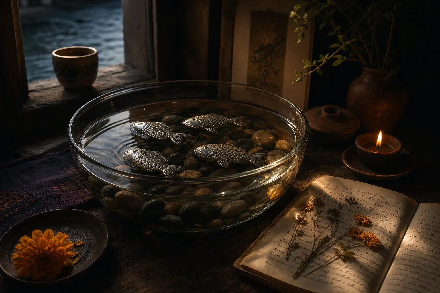 Symbolic still life: Soñar con peces