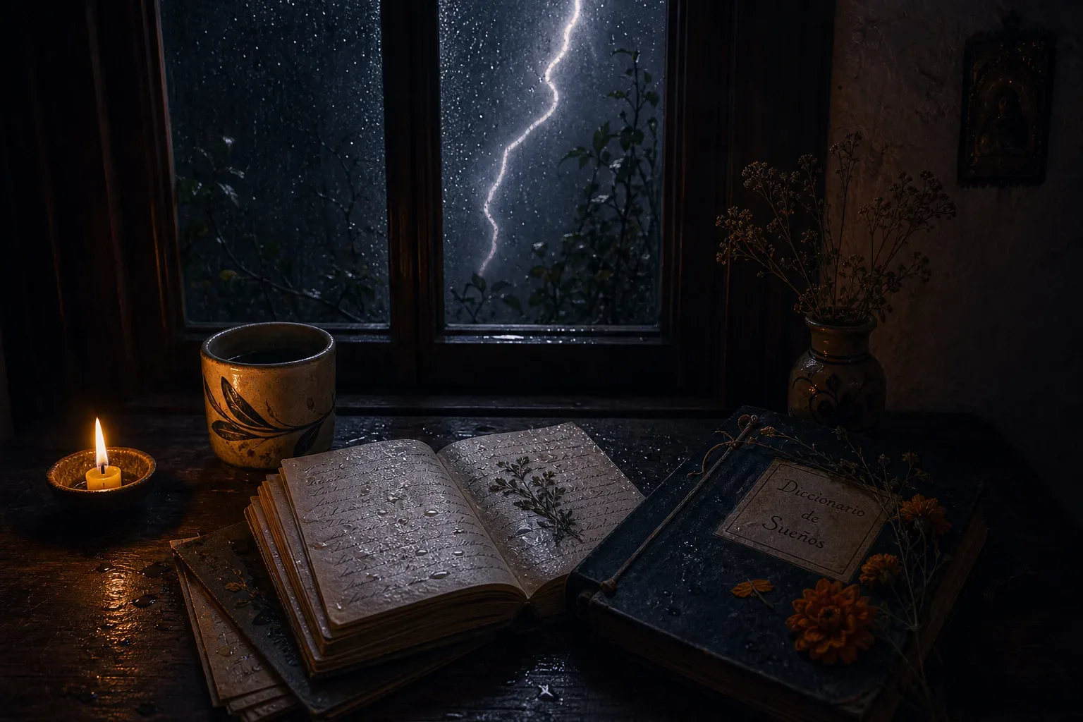 Symbolic still life: Soñar con rayos