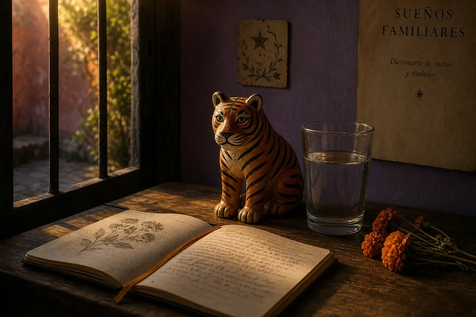 Symbolic still life: Soñar con tigres