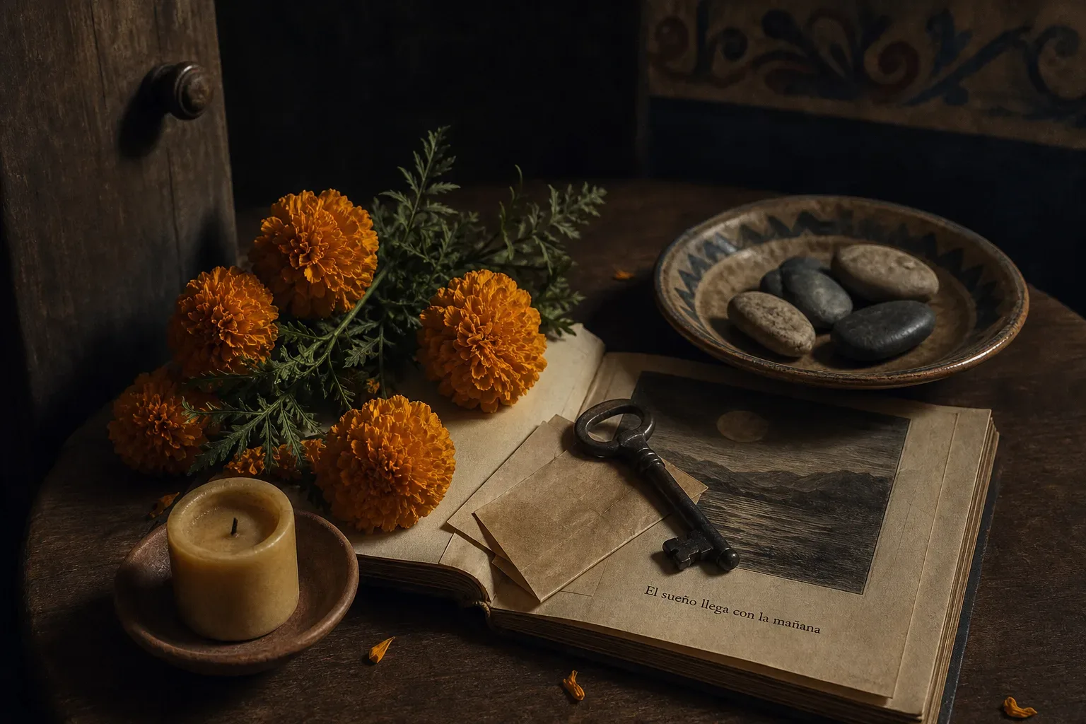 Symbolic still life: Soñar con un cementerio