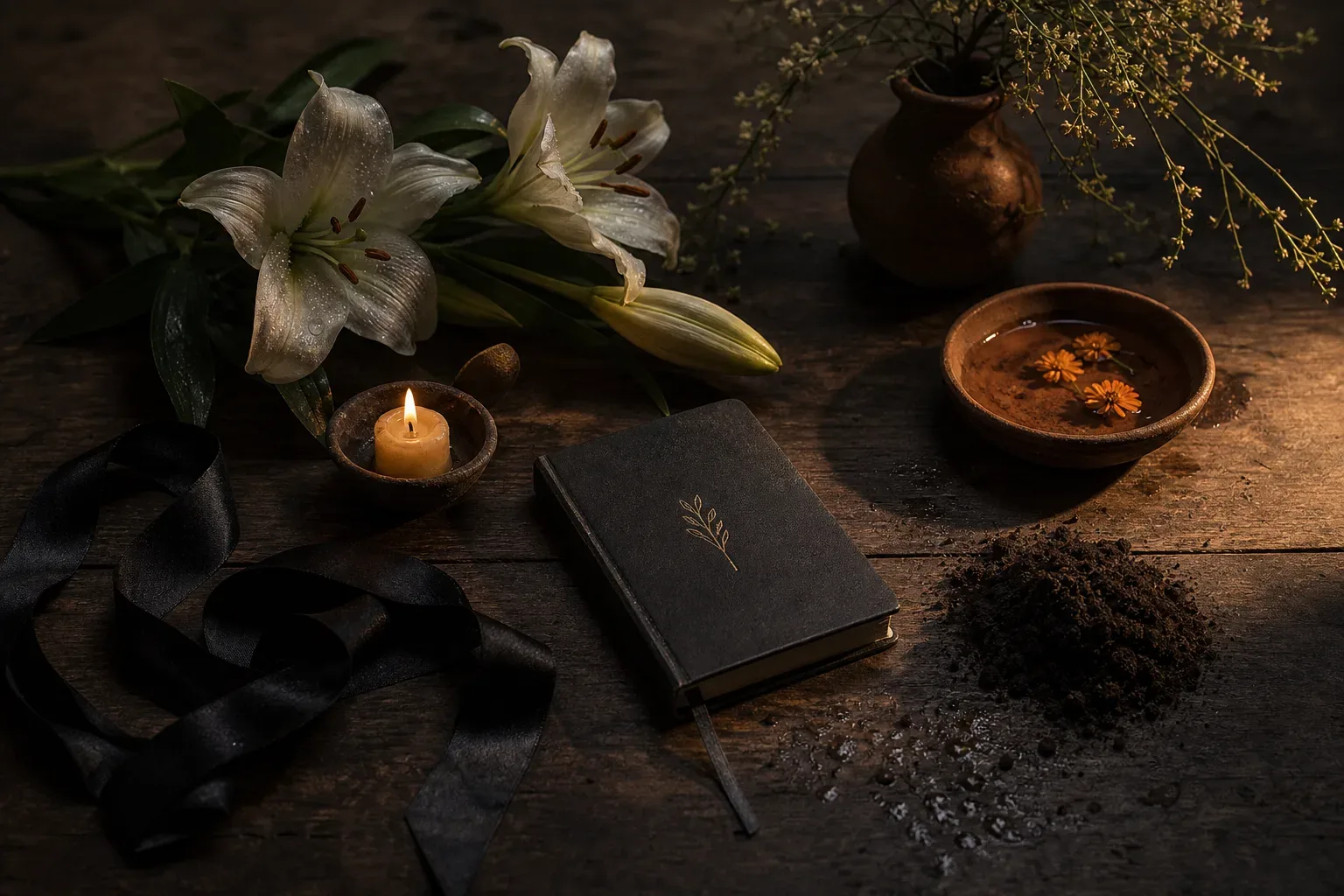 Symbolic still life: Soñar con un entierro