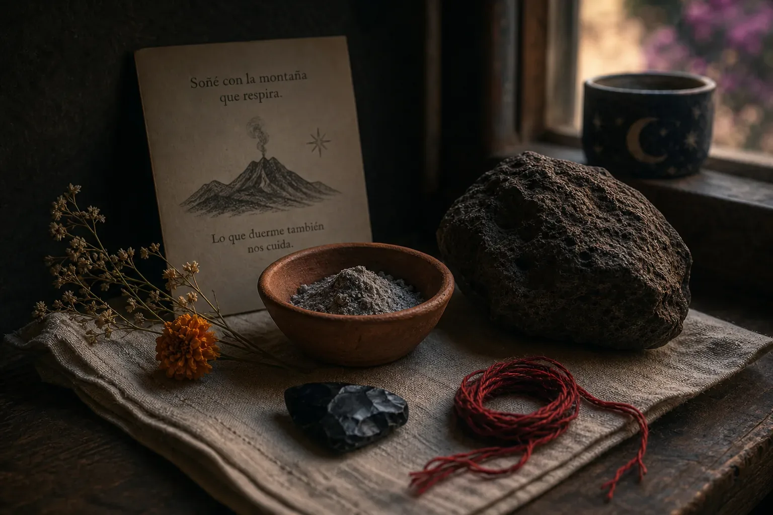 Symbolic still life: Soñar con un volcán