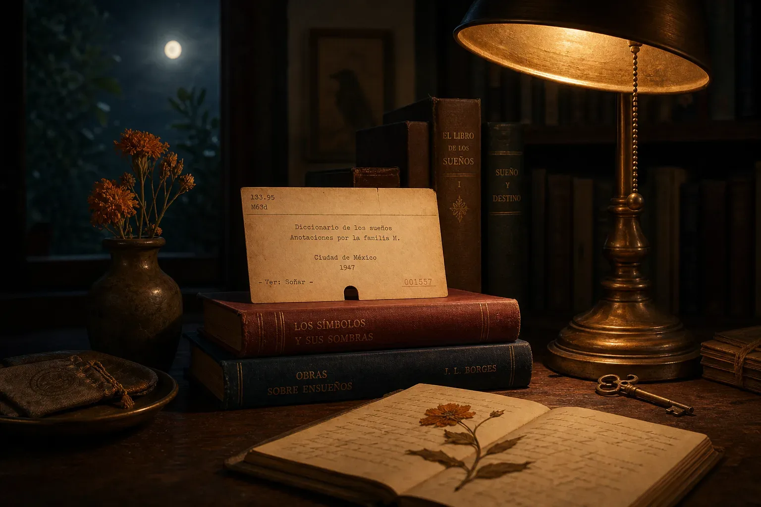 Symbolic still life: Soñar con una biblioteca