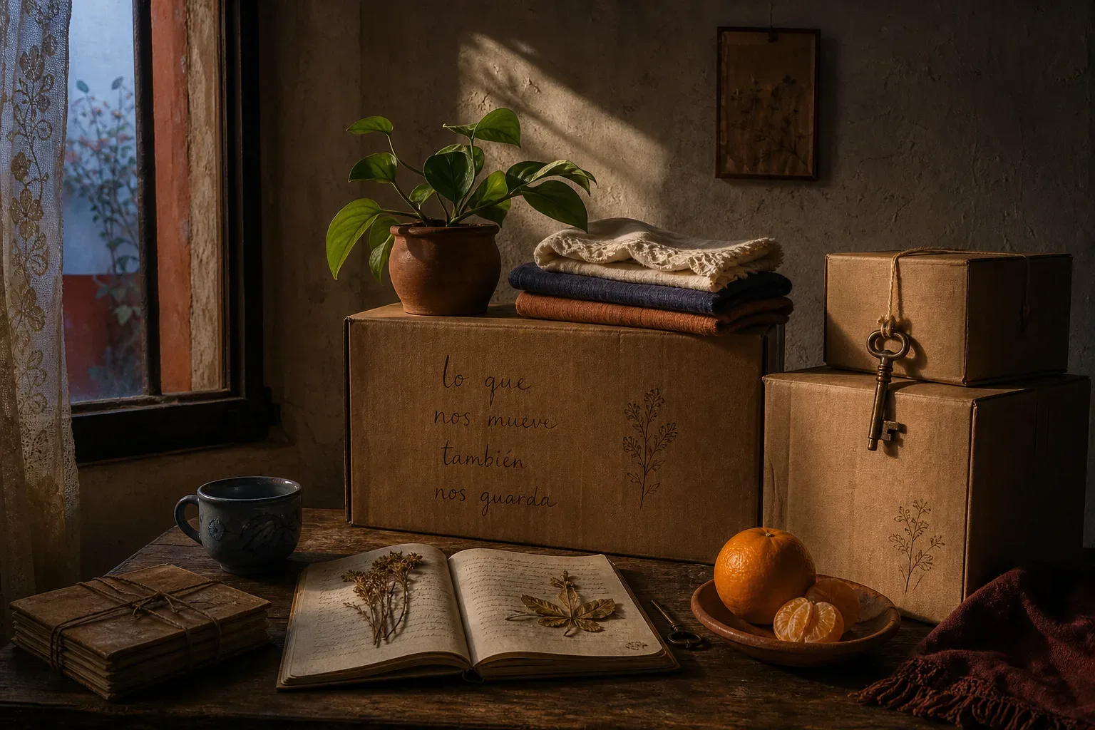 Symbolic still life: Soñar con una mudanza