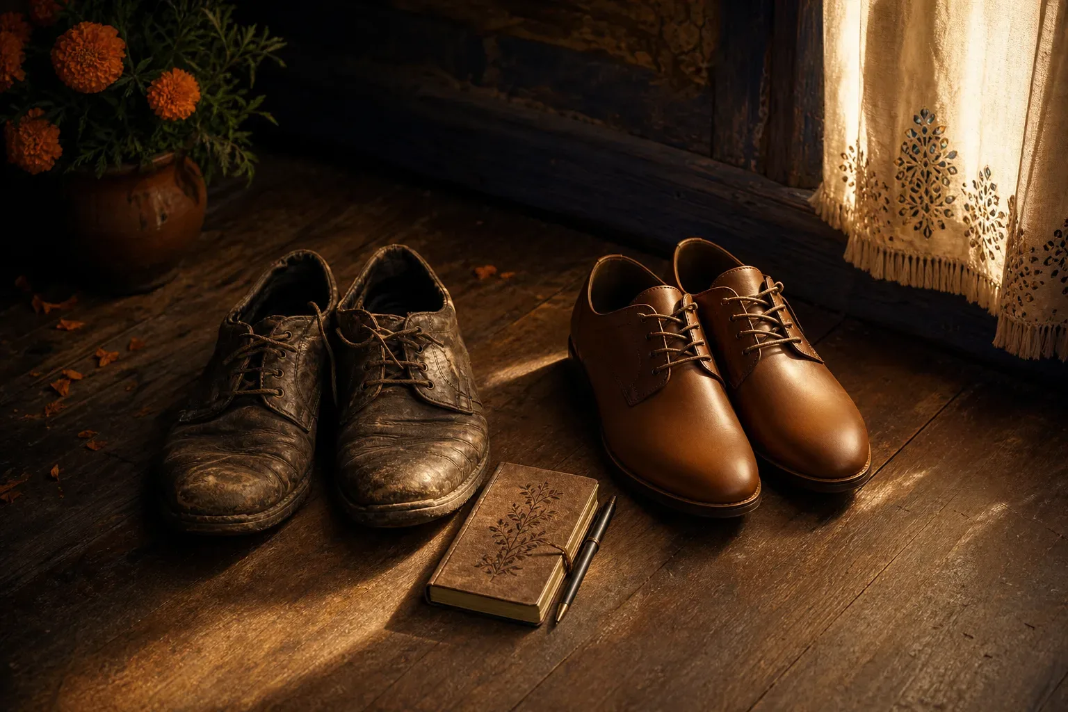 Symbolic still life: Soñar con zapatos