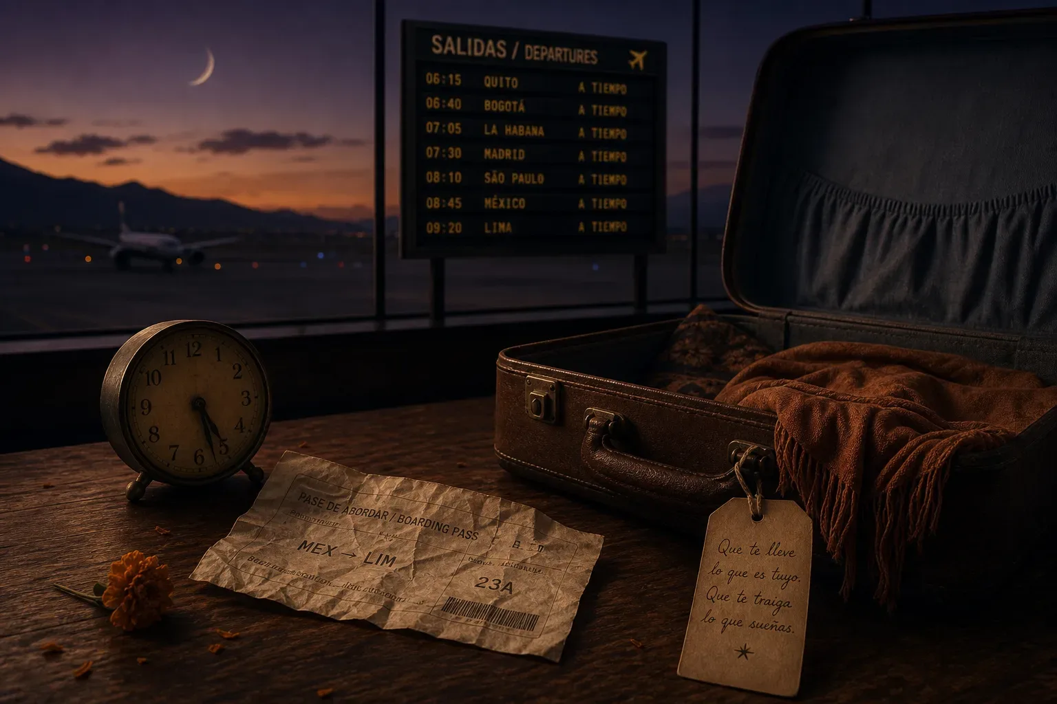 Symbolic still life: Soñar que pierdes un vuelo