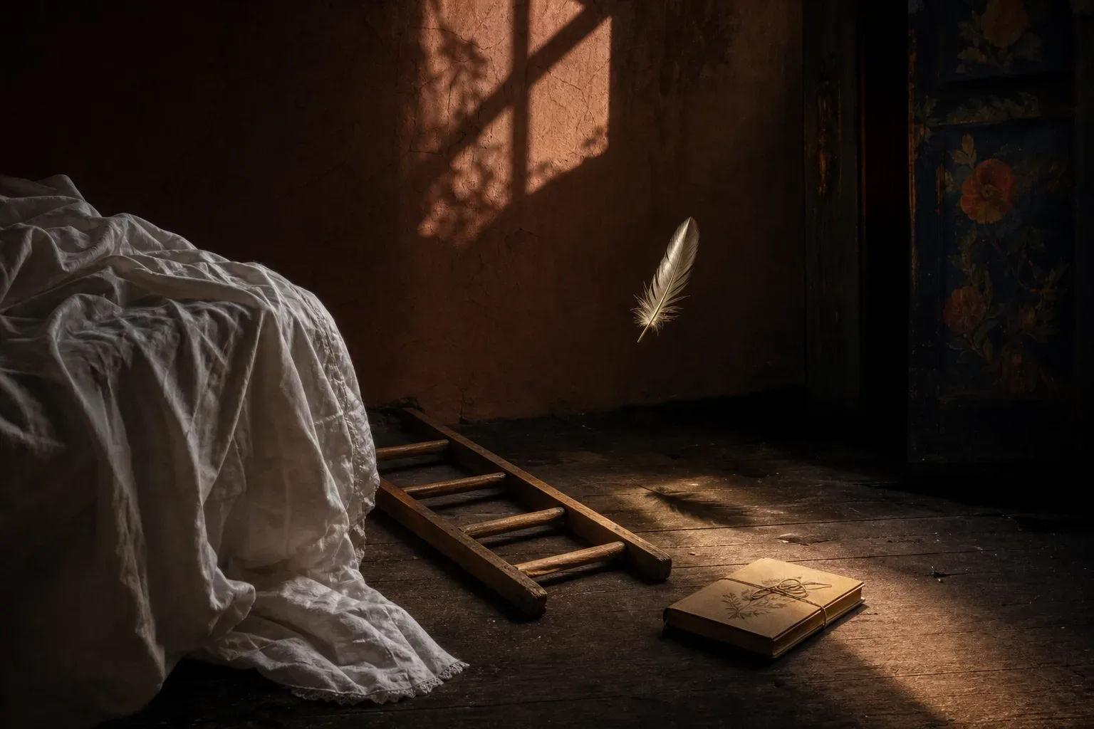 Symbolic still life: Soñar que te caes