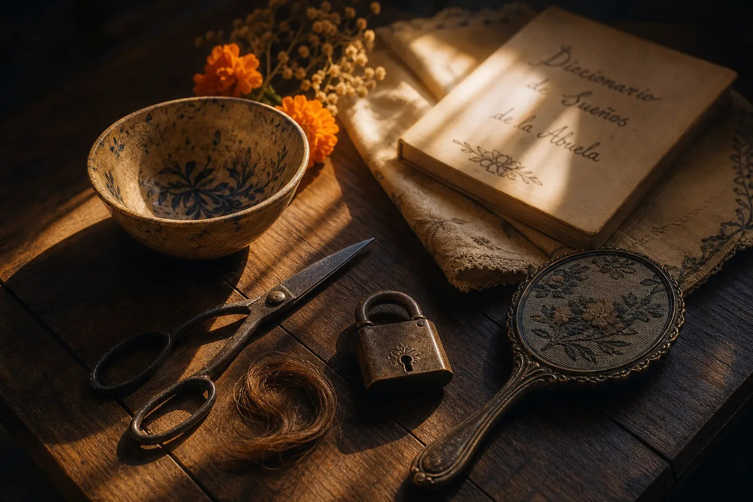 Symbolic still life: Soñar que te cortas el pelo